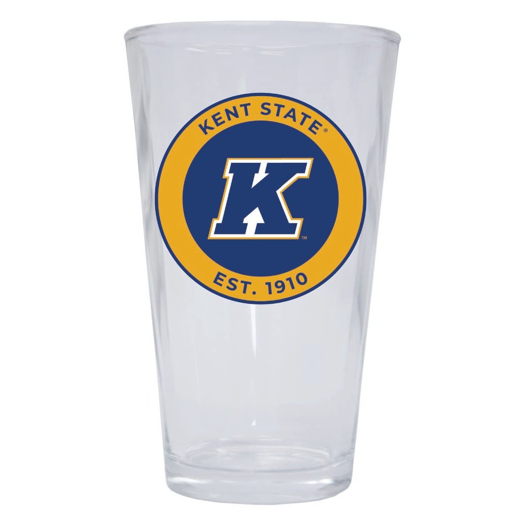 Kent State University 16 oz Pint Glass Circle Design Officially Licensed Collegiate Product Image 1