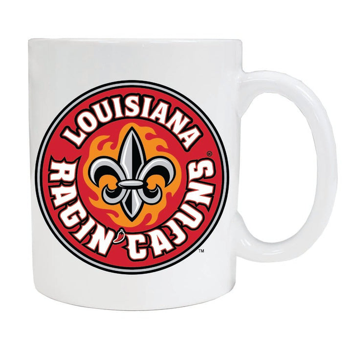 Louisiana at Lafayette Ragin Cajuns 12 oz Ceramic Coffee Mug Circle Design Officially Licensed Collegiate Product Image 1