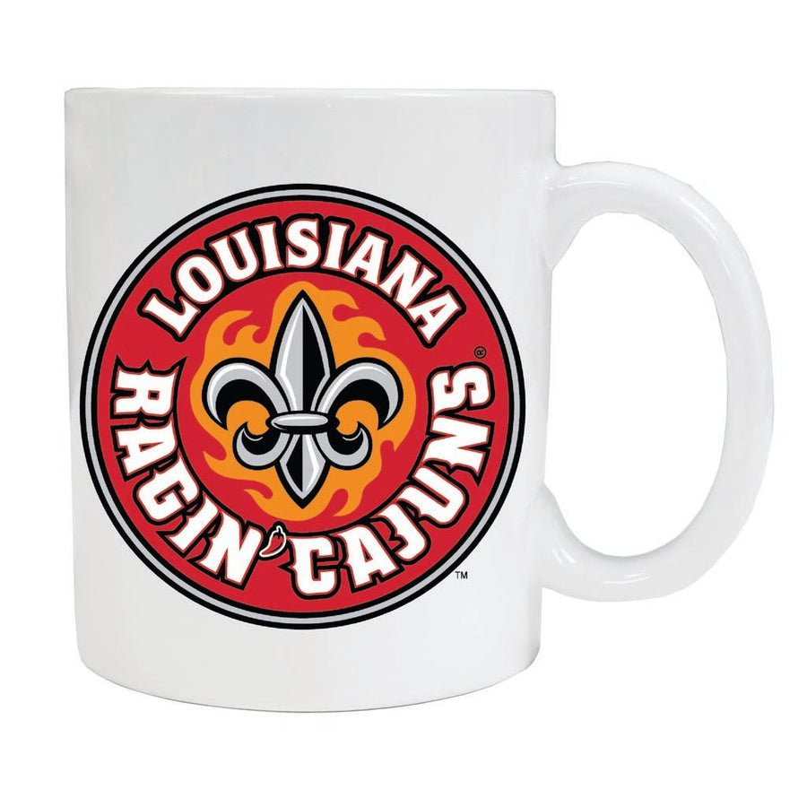 Louisiana at Lafayette Ragin Cajuns 12 oz Ceramic Coffee Mug Circle Design Officially Licensed Collegiate Product Image 1