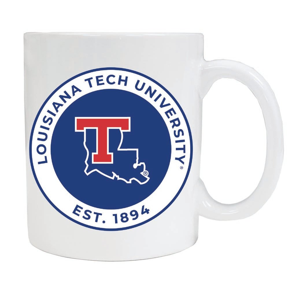 Louisiana Tech Bulldogs 12 oz Ceramic Coffee Mug Circle Design Officially Licensed Collegiate Product Image 1