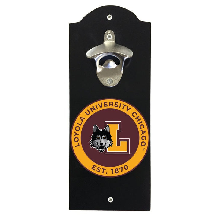 Loyola University Ramblers Wall Mounted Bottle Opener Officially Licensed Collegiate Product Image 1