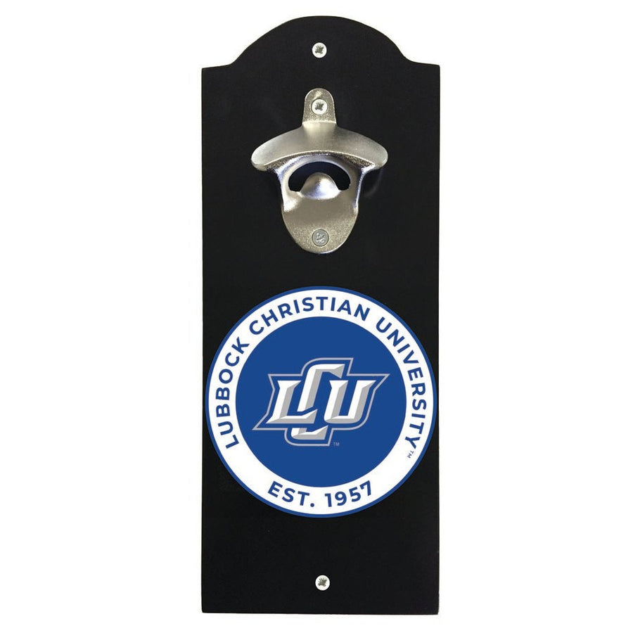 Lubbock Christian University Chaparral Wall Mounted Bottle Opener Officially Licensed Collegiate Product Image 1