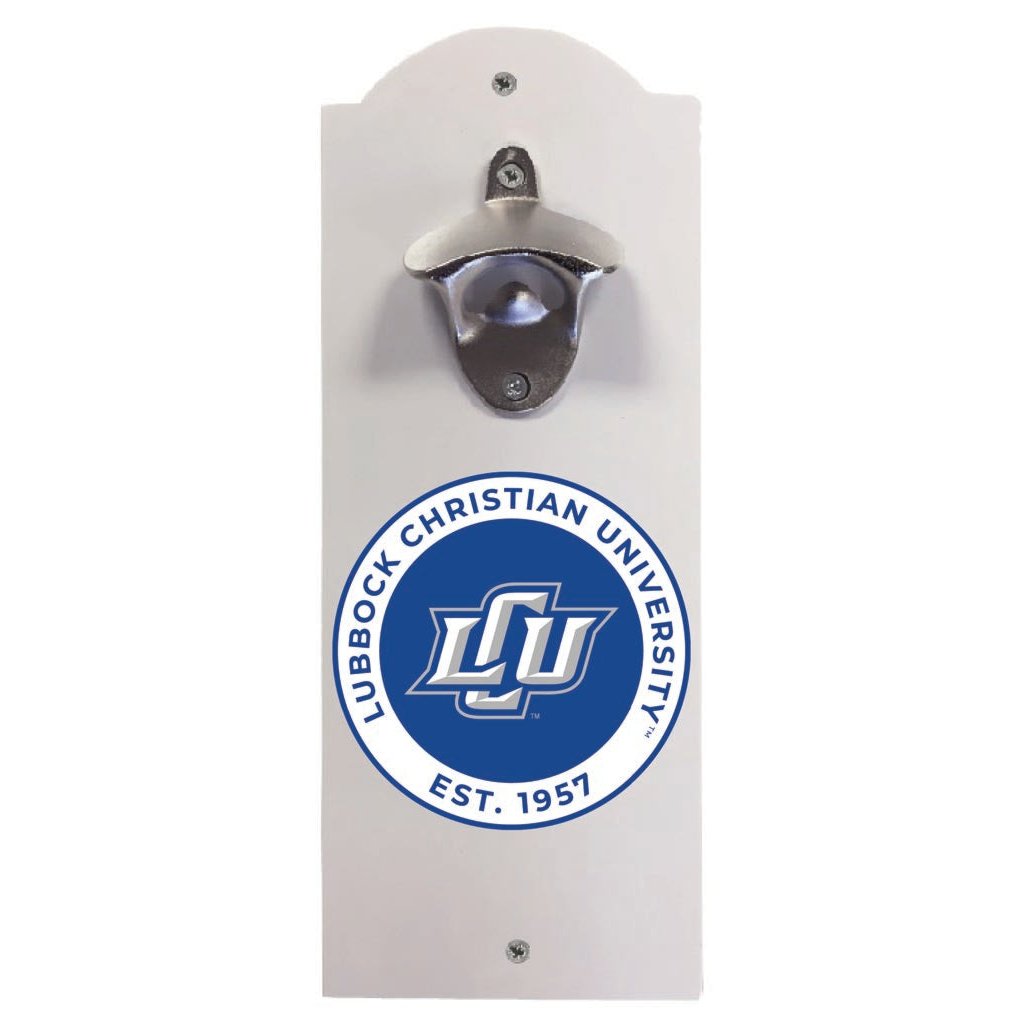 Lubbock Christian University Chaparral Wall Mounted Bottle Opener Officially Licensed Collegiate Product Image 2