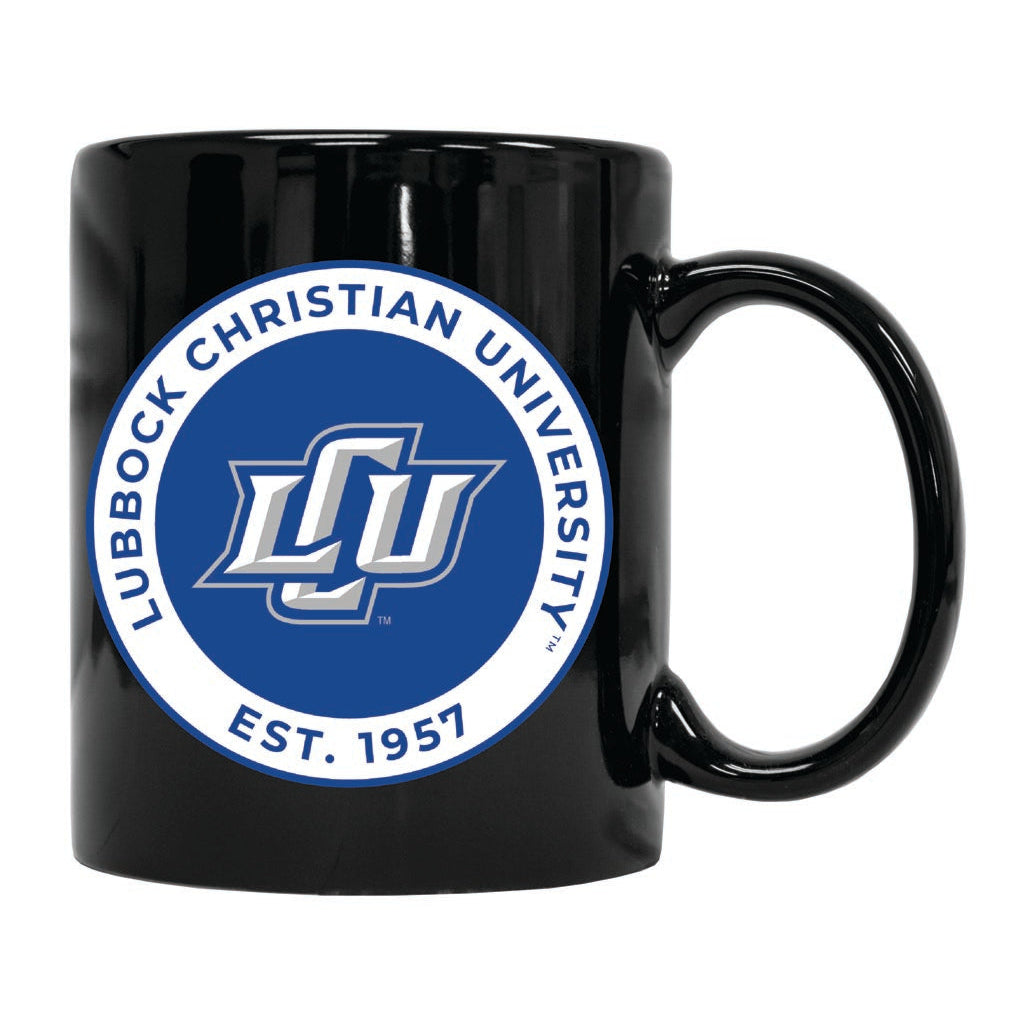 Lubbock Christian University Chaparral 12 oz Ceramic Coffee Mug Circle Design Officially Licensed Collegiate Product Image 1