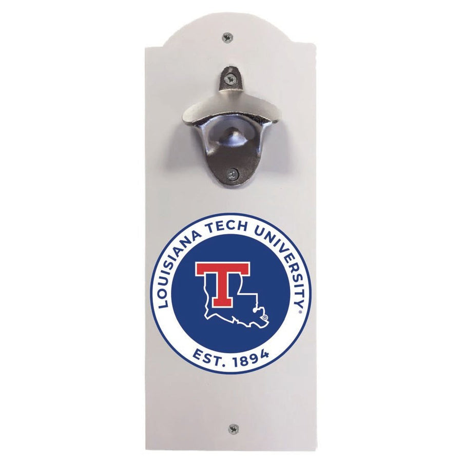 Louisiana Tech Bulldogs Wall Mounted Bottle Opener Officially Licensed Collegiate Product Image 1