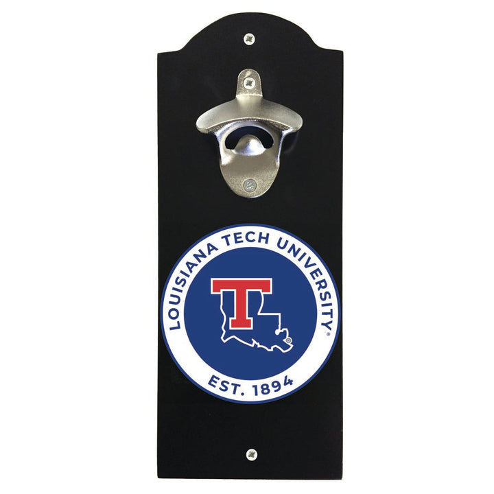 Louisiana Tech Bulldogs Wall Mounted Bottle Opener Officially Licensed Collegiate Product Image 2