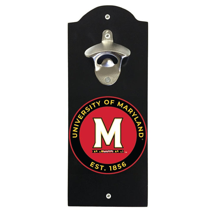 Maryland Terrapins Wall Mounted Bottle Opener Officially Licensed Collegiate Product Image 1