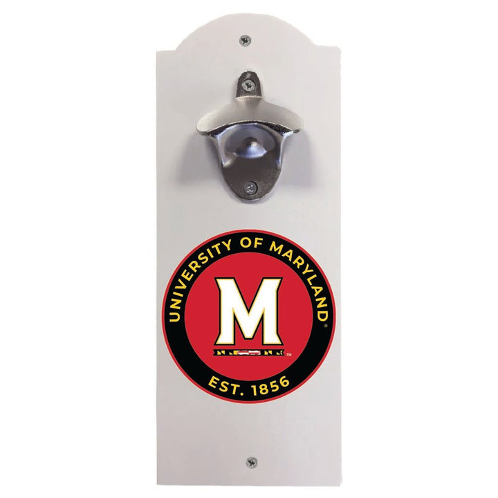 Maryland Terrapins Wall Mounted Bottle Opener Officially Licensed Collegiate Product Image 1