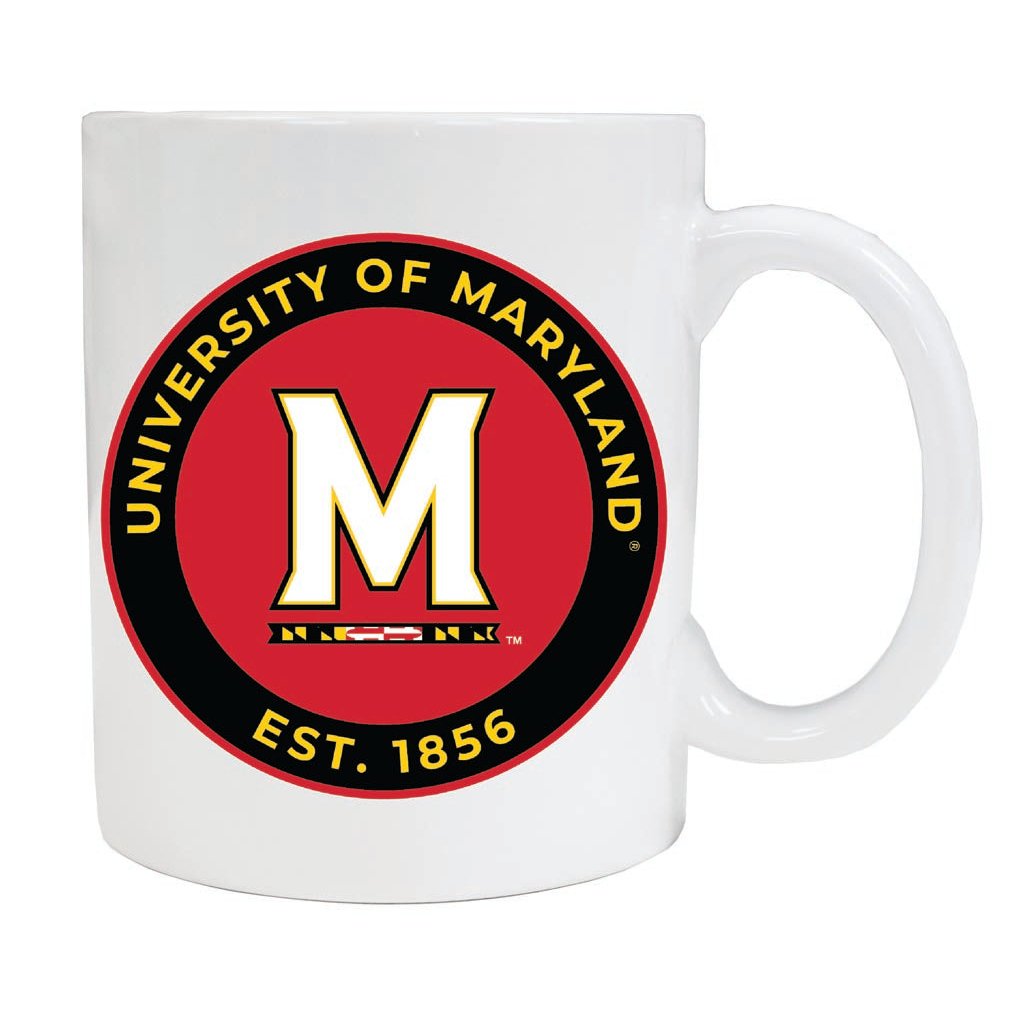 Maryland Terrapins 12 oz Ceramic Coffee Mug Circle Design Officially Licensed Collegiate Product Image 1