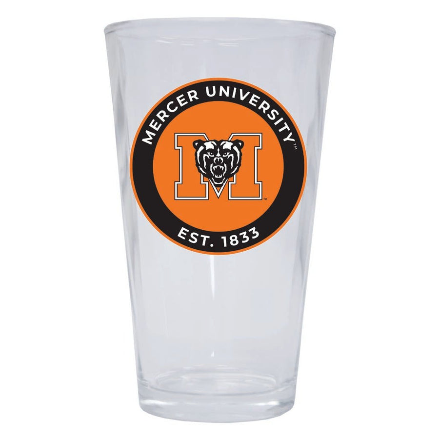 Mercer University 16 oz Pint Glass Circle Design Officially Licensed Collegiate Product Image 1