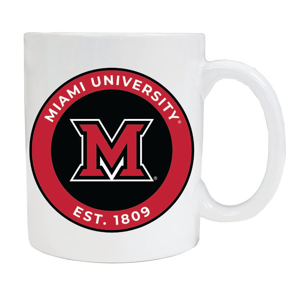 Miami University of Ohio 12 oz Ceramic Coffee Mug Circle Design Officially Licensed Collegiate Product Image 1