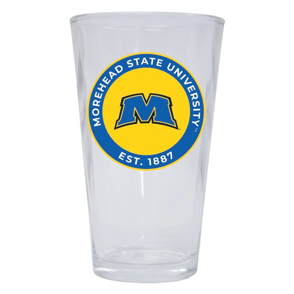 Morehead State University 16 oz Pint Glass Circle Design Officially Licensed Collegiate Product Image 1