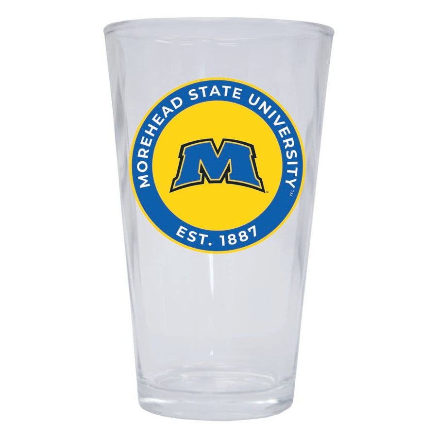 Morehead State University 16 oz Pint Glass Circle Design Officially Licensed Collegiate Product Image 1