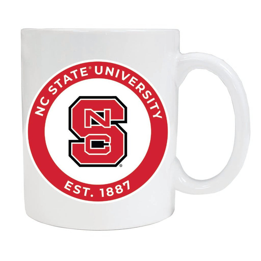 NC State Wolfpack 12 oz Ceramic Coffee Mug Circle Design Officially Licensed Collegiate Product Image 1