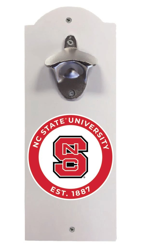 NC State Wolfpack Wall Mounted Bottle Opener Officially Licensed Collegiate Product Image 1