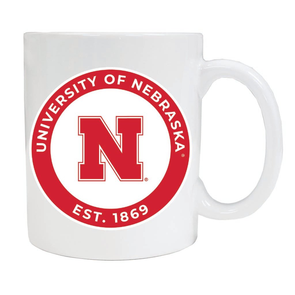 Nebraska Cornhuskers 12 oz Ceramic Coffee Mug Circle Design Officially Licensed Collegiate Product Image 2