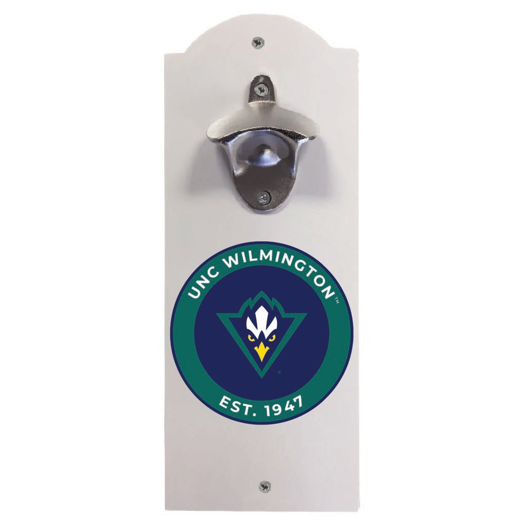 North Carolina Wilmington Seahawks Wall Mounted Bottle Opener Officially Licensed Collegiate Product Image 2