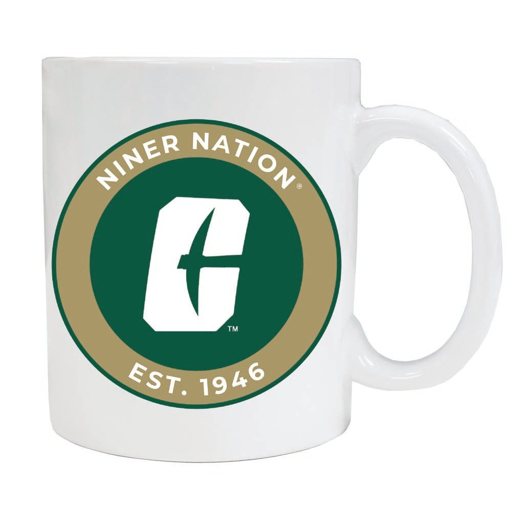 North Carolina Charlotte Forty-Niners 12 oz Ceramic Coffee Mug Circle Design Officially Licensed Collegiate Product Image 1