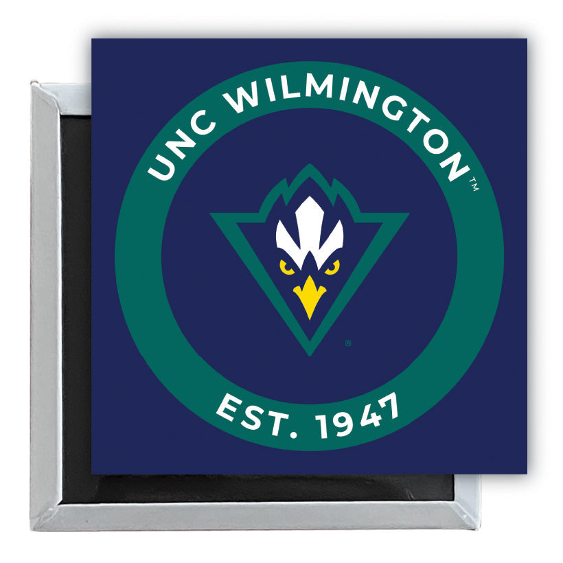 North Carolina Wilmington Seahawks 2.5"x 2.5" Fridge Magnet Officially Licensed Collegiate Product Image 1