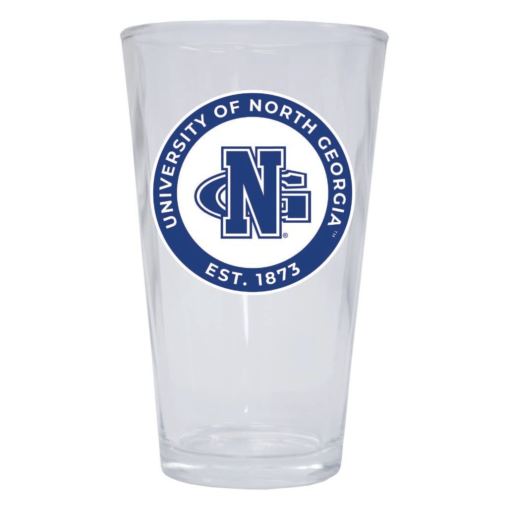 North Georgia Nighthawks 16 oz Pint Glass Circle Design Officially Licensed Collegiate Product Image 1