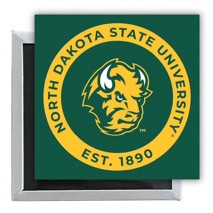 North Dakota State Bison 2.5"x 2.5" Fridge Magnet Officially Licensed Collegiate Product Image 1