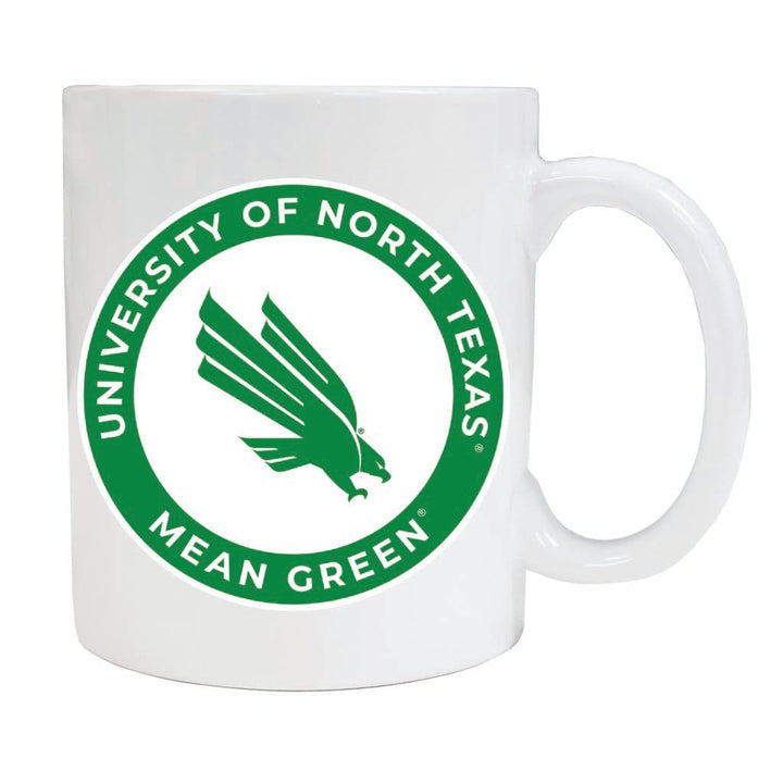 North Texas 12 oz Ceramic Coffee Mug Circle Design Officially Licensed Collegiate Product Image 1