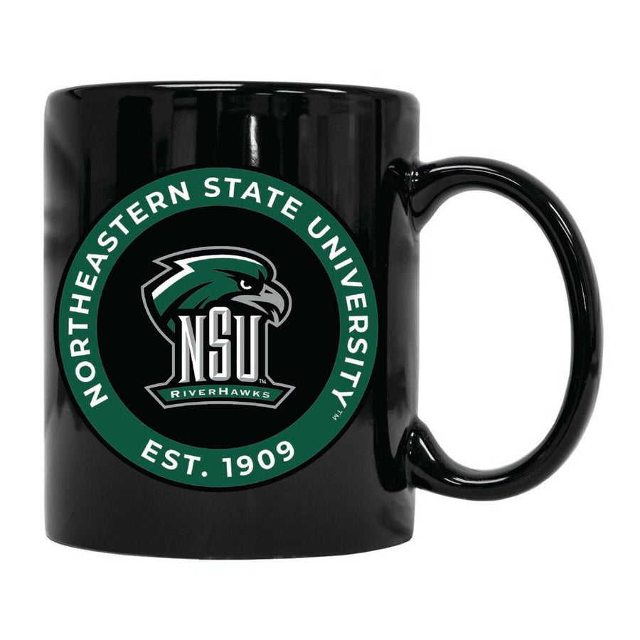 Northeastern State University Riverhawks 12 oz Ceramic Coffee Mug Circle Design Officially Licensed Collegiate Product Image 1