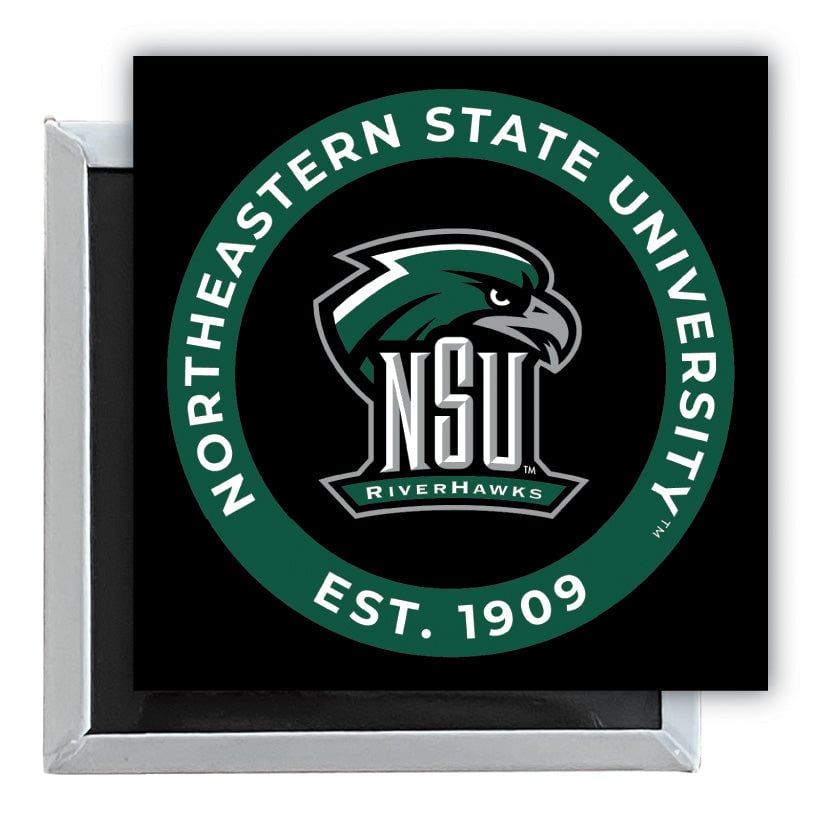 Northeastern State University Riverhawks 2.5"x 2.5" Fridge Magnet Officially Licensed Collegiate Product Image 1