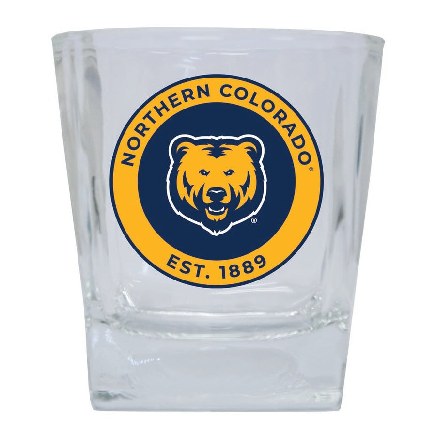 Northern Colorado Bears 10 oz Whiskey Rocks Glass Circle Design Officially Licensed Collegiate Product Image 1