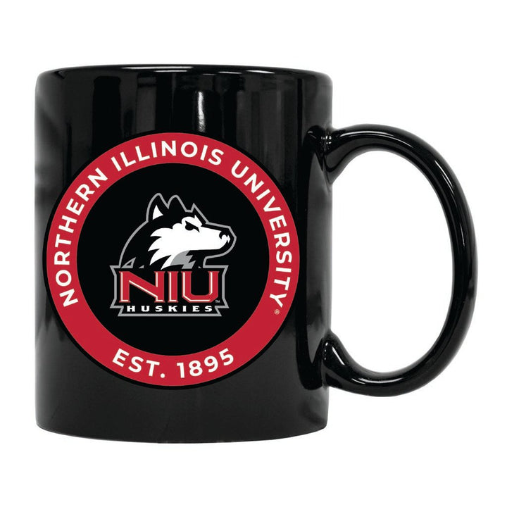 Northern Illinois Huskies 12 oz Ceramic Coffee Mug Circle Design Officially Licensed Collegiate Product Image 1