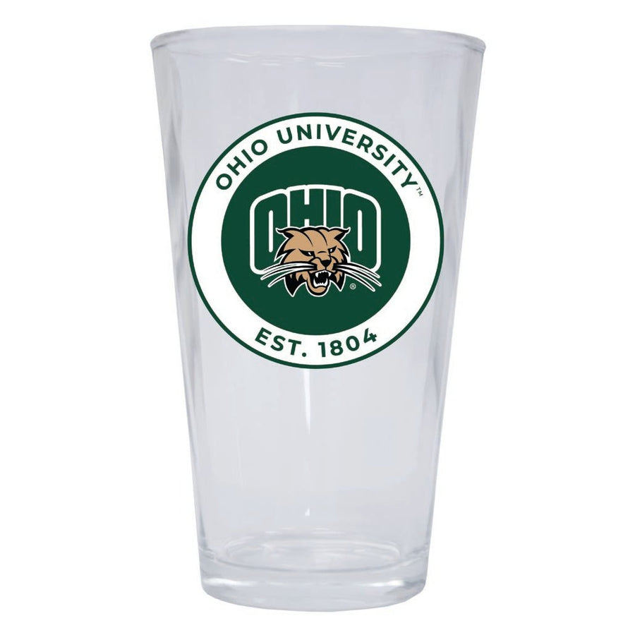 Ohio University 16 oz Pint Glass Circle Design Officially Licensed Collegiate Product Image 1