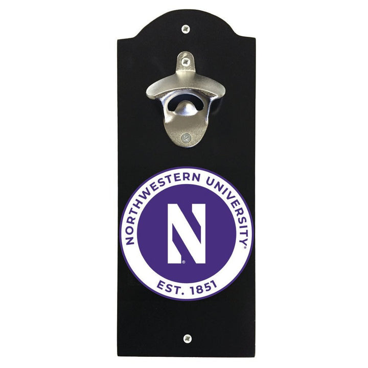 Northwestern University Wildcats Wall Mounted Bottle Opener Officially Licensed Collegiate Product Image 2