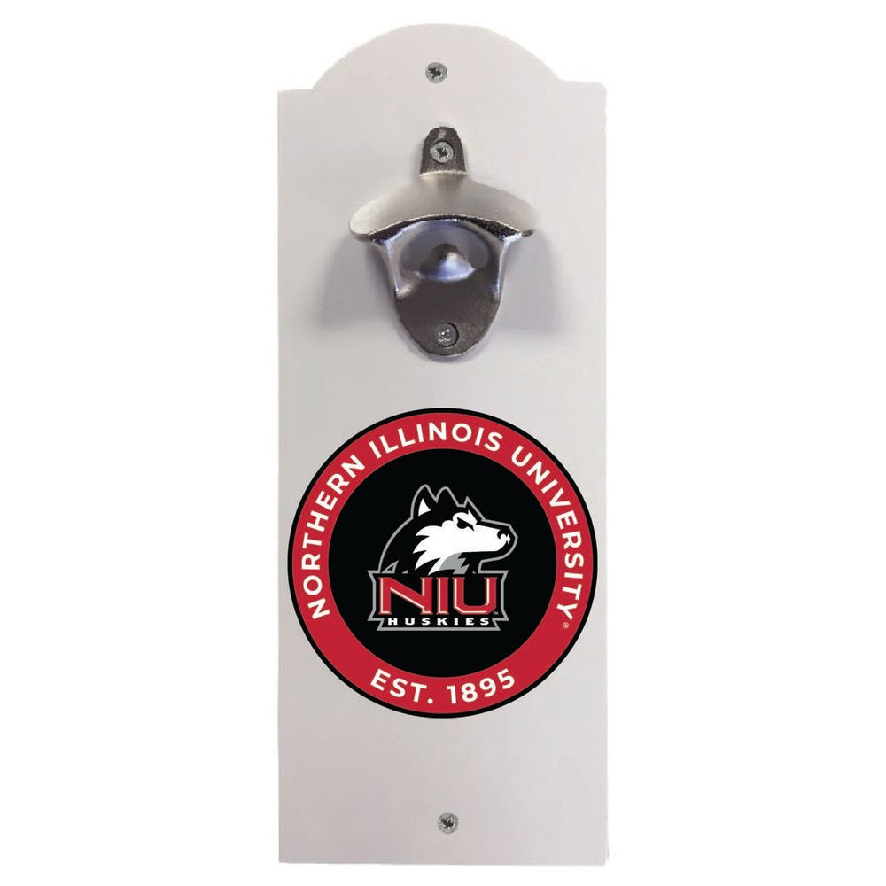 Northern Illinois Huskies Wall Mounted Bottle Opener Officially Licensed Collegiate Product Image 2