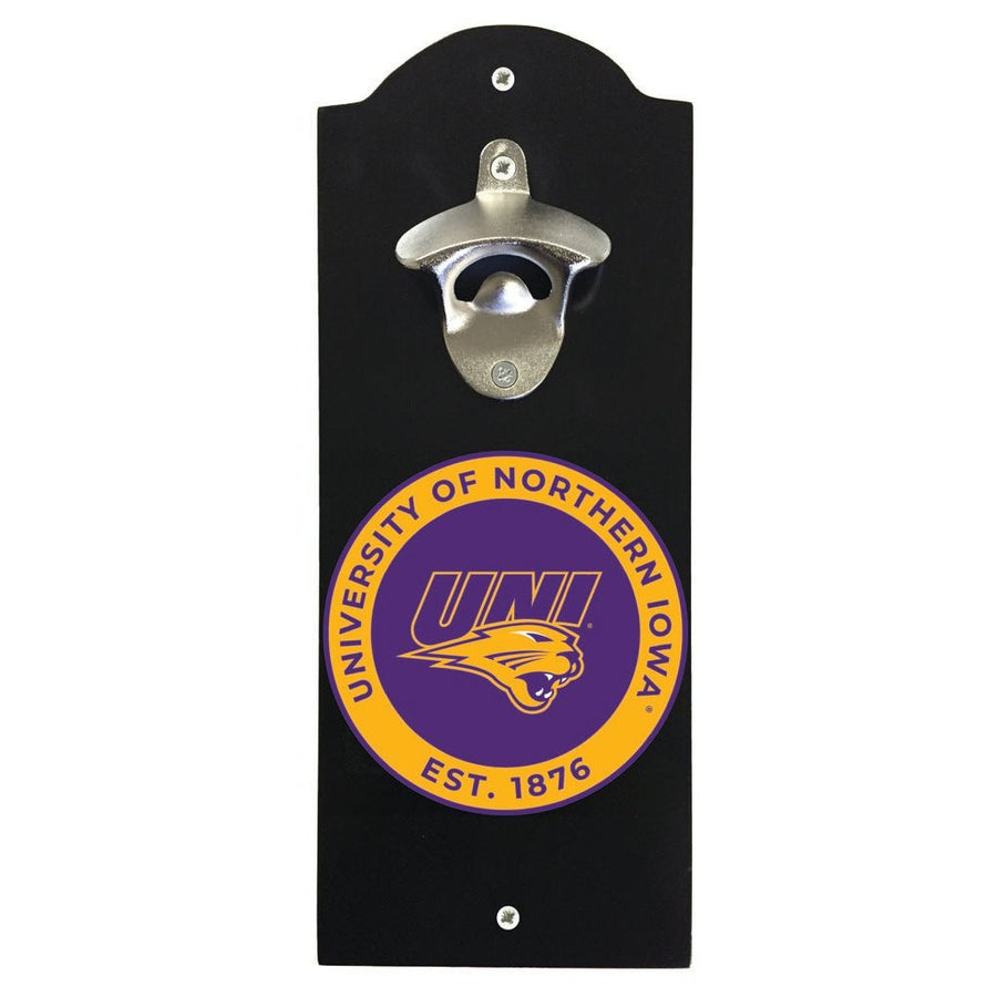 Northern Iowa Panthers Wall Mounted Bottle Opener Officially Licensed Collegiate Product Image 1