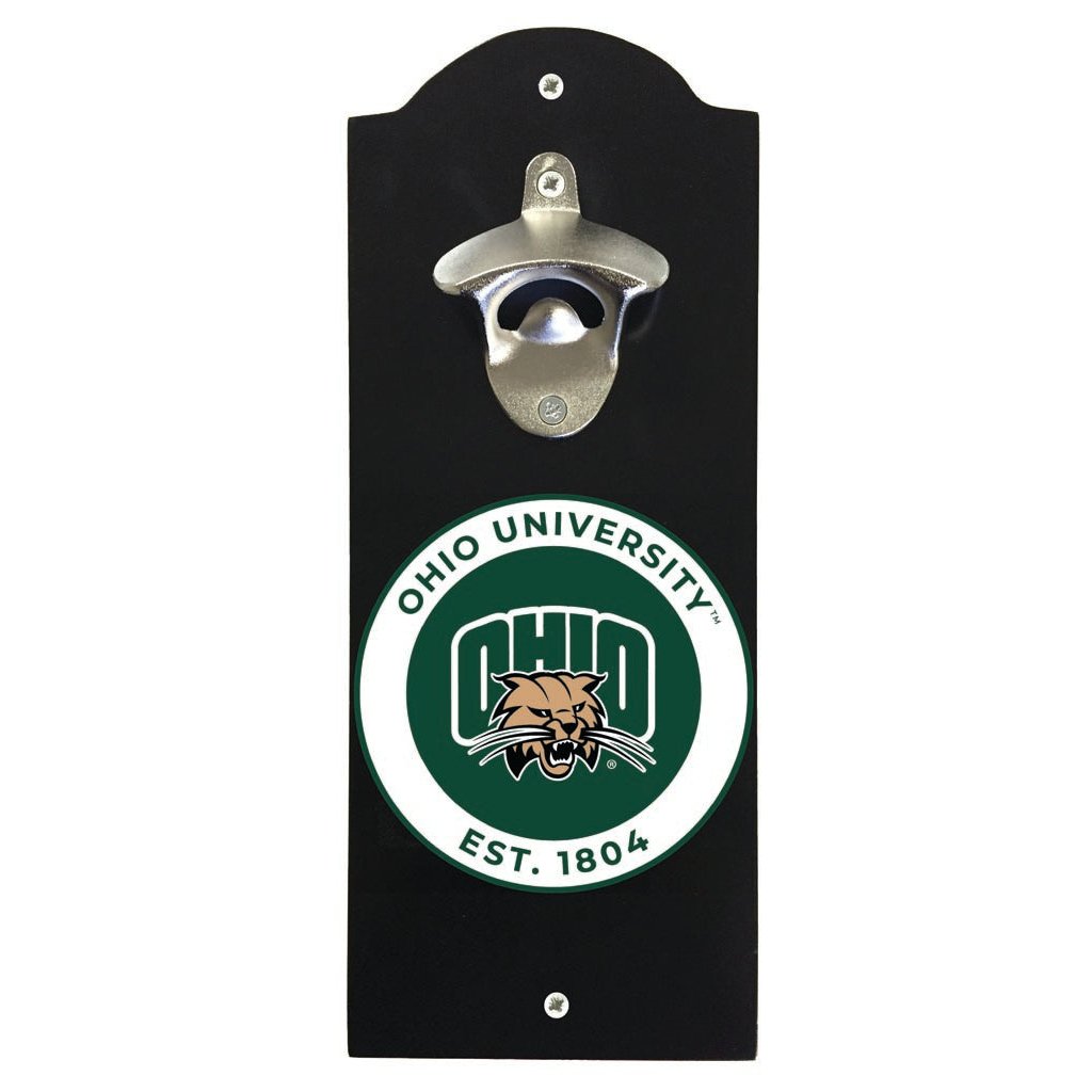 Ohio University Wall Mounted Bottle Opener Officially Licensed Collegiate Product Image 1