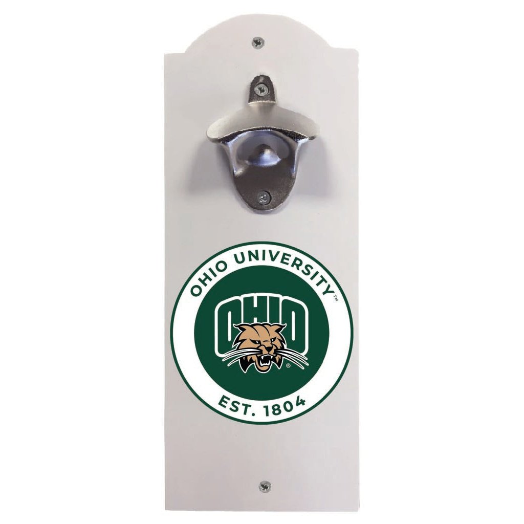 Ohio University Wall Mounted Bottle Opener Officially Licensed Collegiate Product Image 1