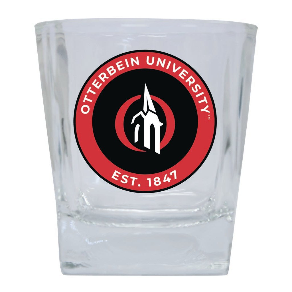 Otterbein University 10 oz Whiskey Rocks Glass Circle Design Officially Licensed Collegiate Product Image 1