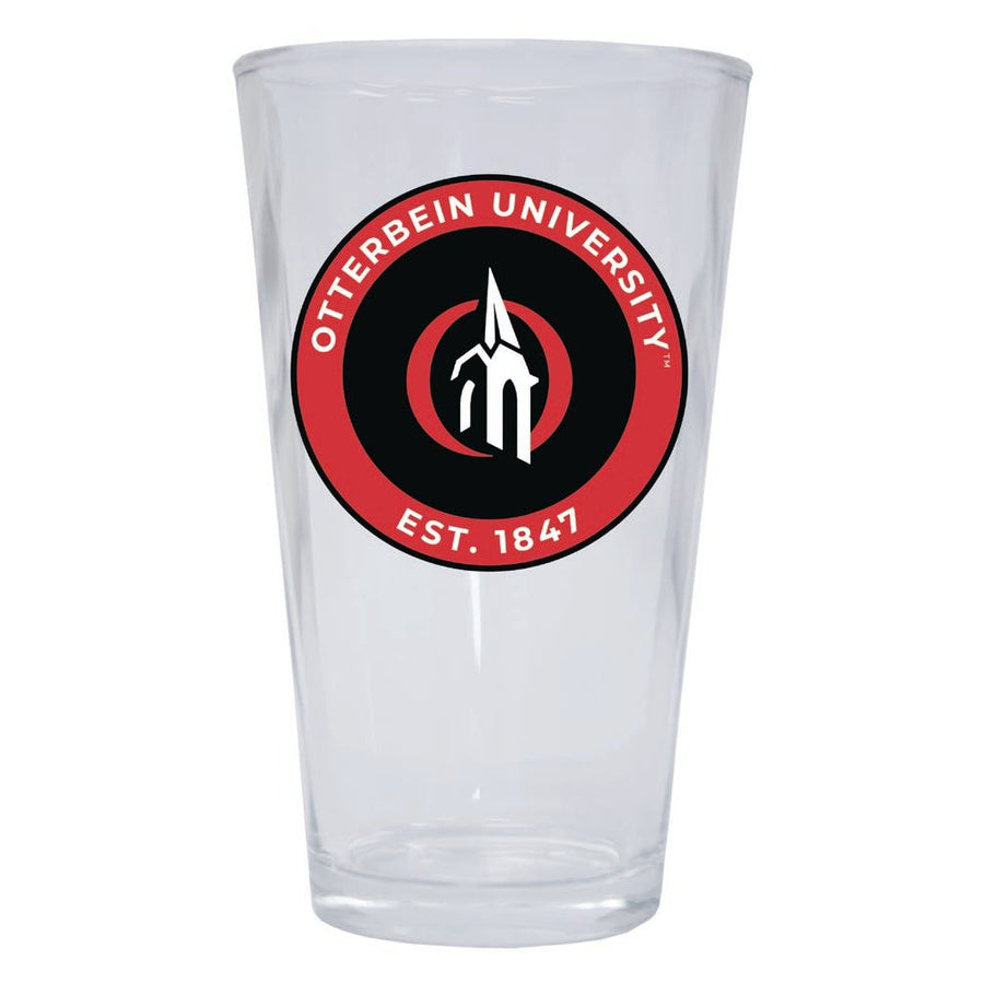 Otterbein University 16 oz Pint Glass Circle Design Officially Licensed Collegiate Product Image 1