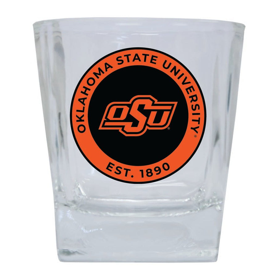 Oklahoma State Cowboys 10 oz Whiskey Rocks Glass Circle Design Officially Licensed Collegiate Product Image 1