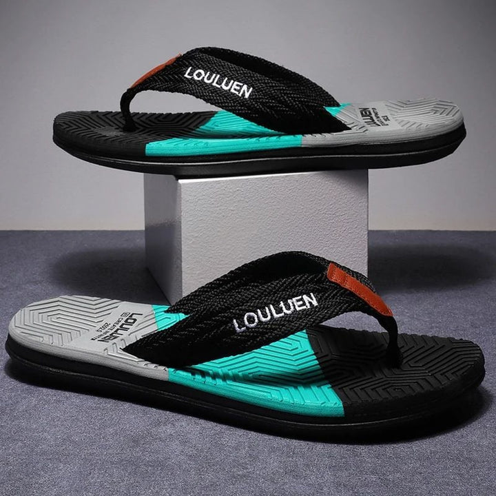 Mens Summer Beach Flip Flops Breathable Casual Outdoor Slippers Image 2