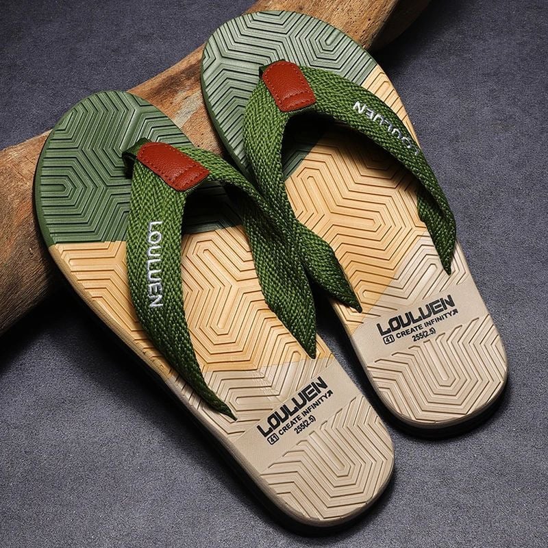 Mens Summer Beach Flip Flops Breathable Casual Outdoor Slippers Image 3