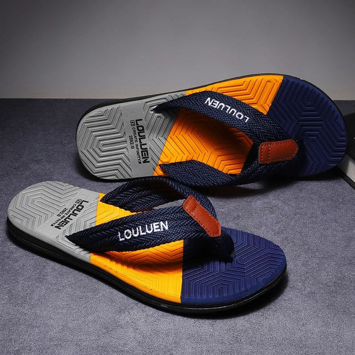 Mens Summer Beach Flip Flops Breathable Casual Outdoor Slippers Image 4