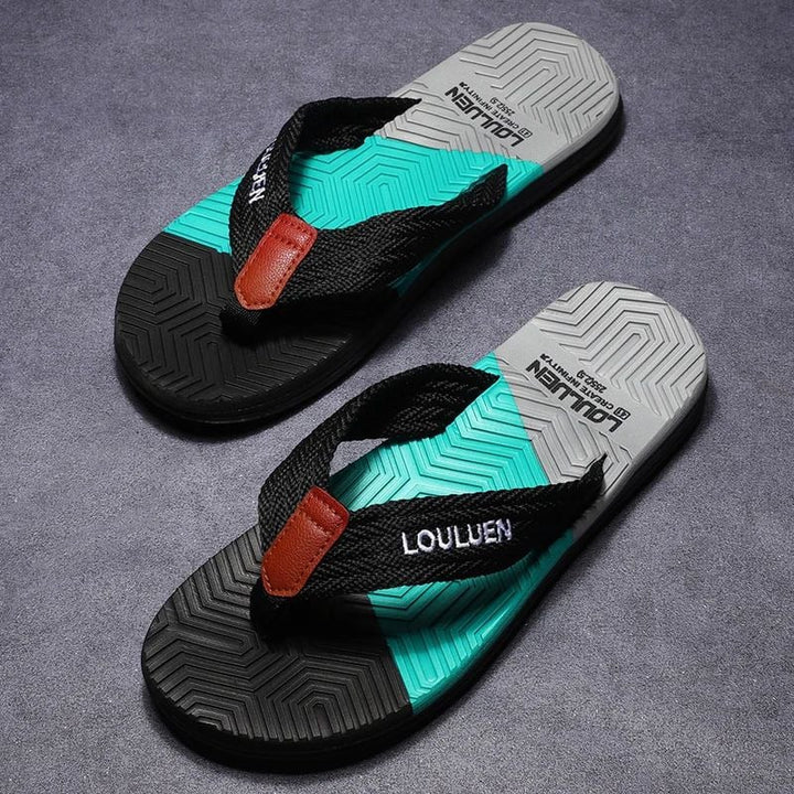 Mens Summer Beach Flip Flops Breathable Casual Outdoor Slippers Image 4