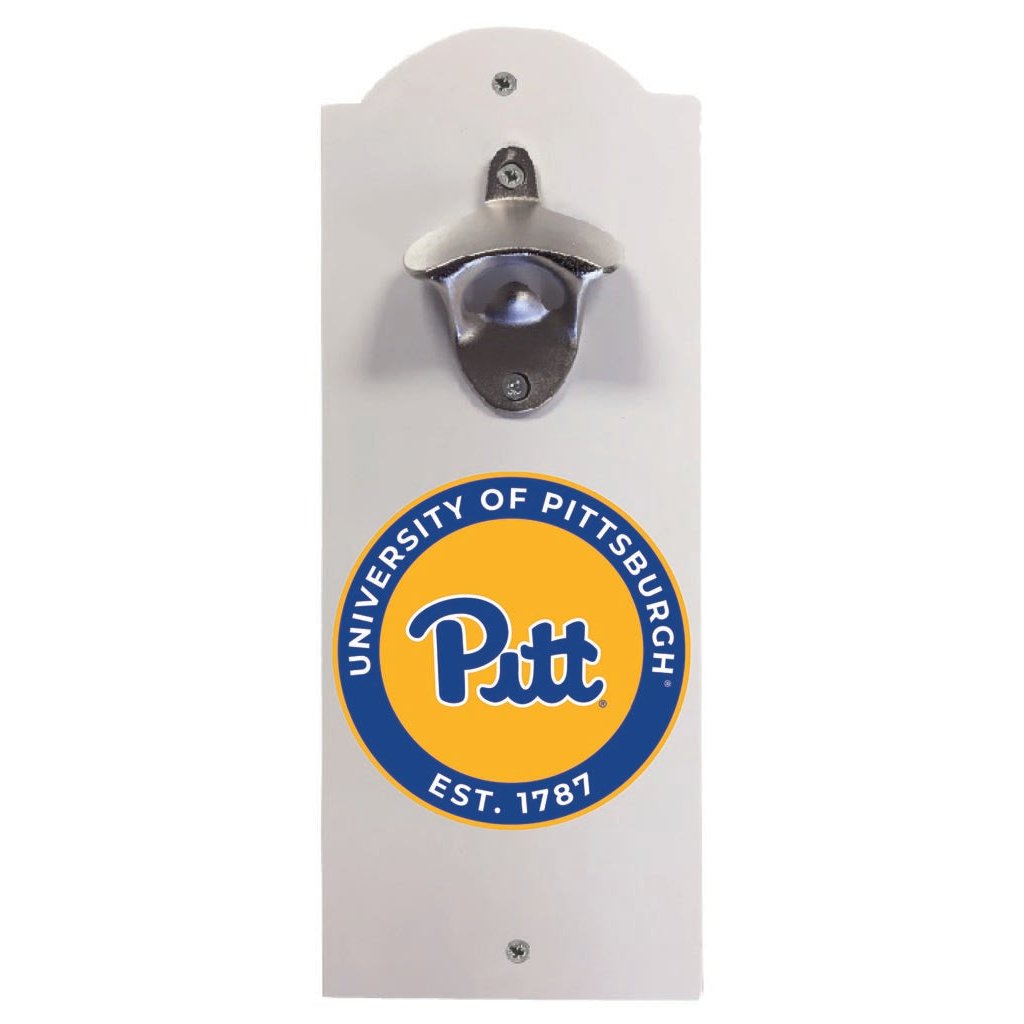 Pittsburgh Panthers Wall Mounted Bottle Opener Officially Licensed Collegiate Product Image 1