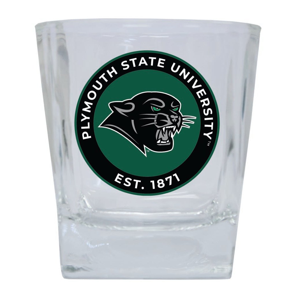 Plymouth State University 10 oz Whiskey Rocks Glass Circle Design Officially Licensed Collegiate Product Image 1