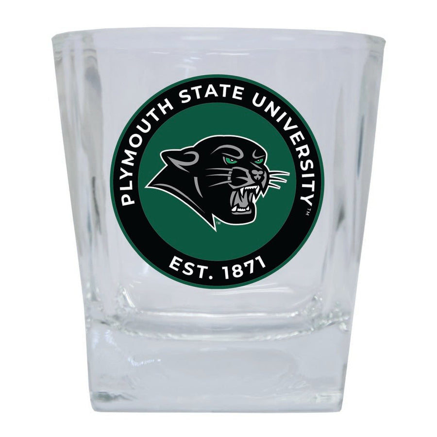 Plymouth State University 10 oz Whiskey Rocks Glass Circle Design Officially Licensed Collegiate Product Image 1