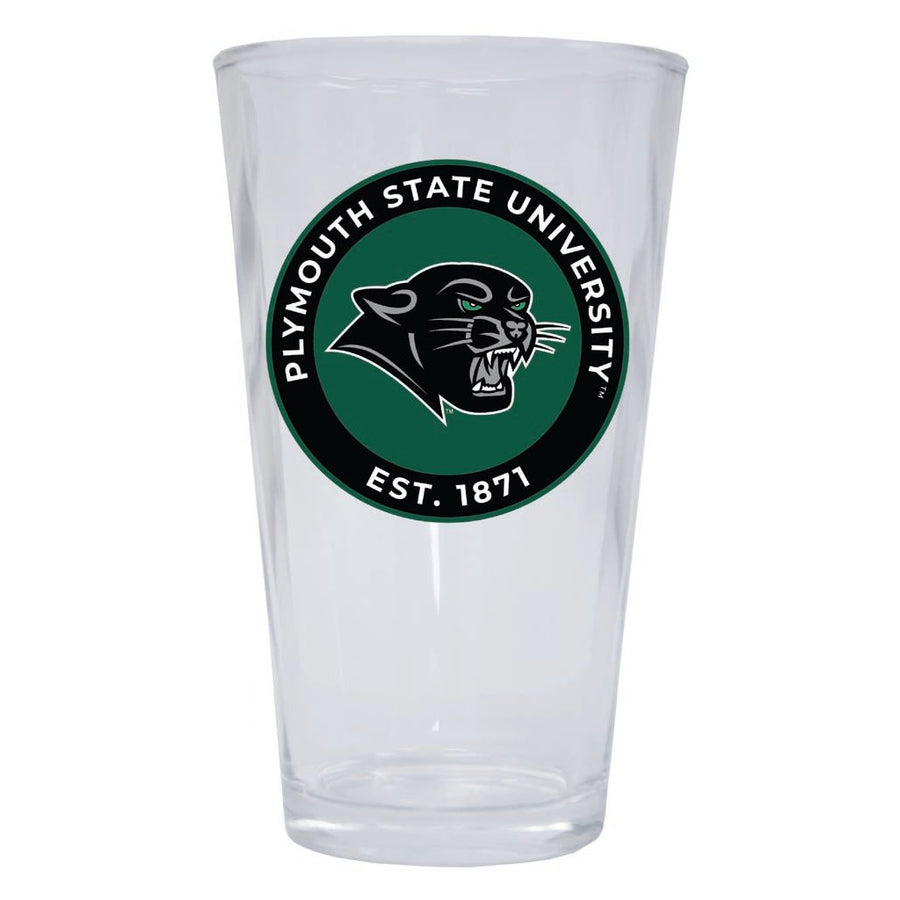 Plymouth State University 16 oz Pint Glass Circle Design Officially Licensed Collegiate Product Image 1