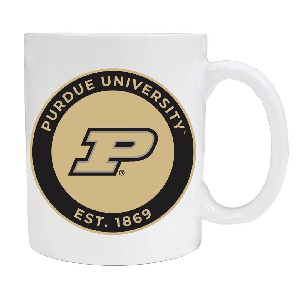 Purdue Boilermakers 12 oz Ceramic Coffee Mug Circle Design Officially Licensed Collegiate Product Image 1