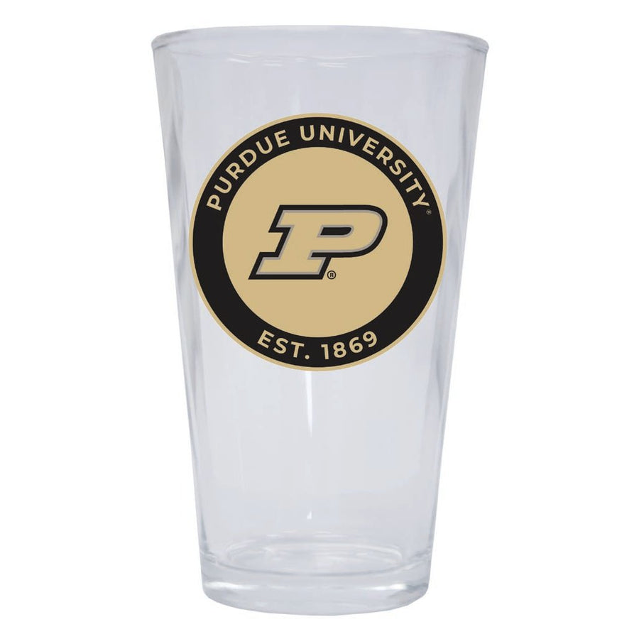 Purdue Boilermakers 16 oz Pint Glass Circle Design Officially Licensed Collegiate Product Image 1