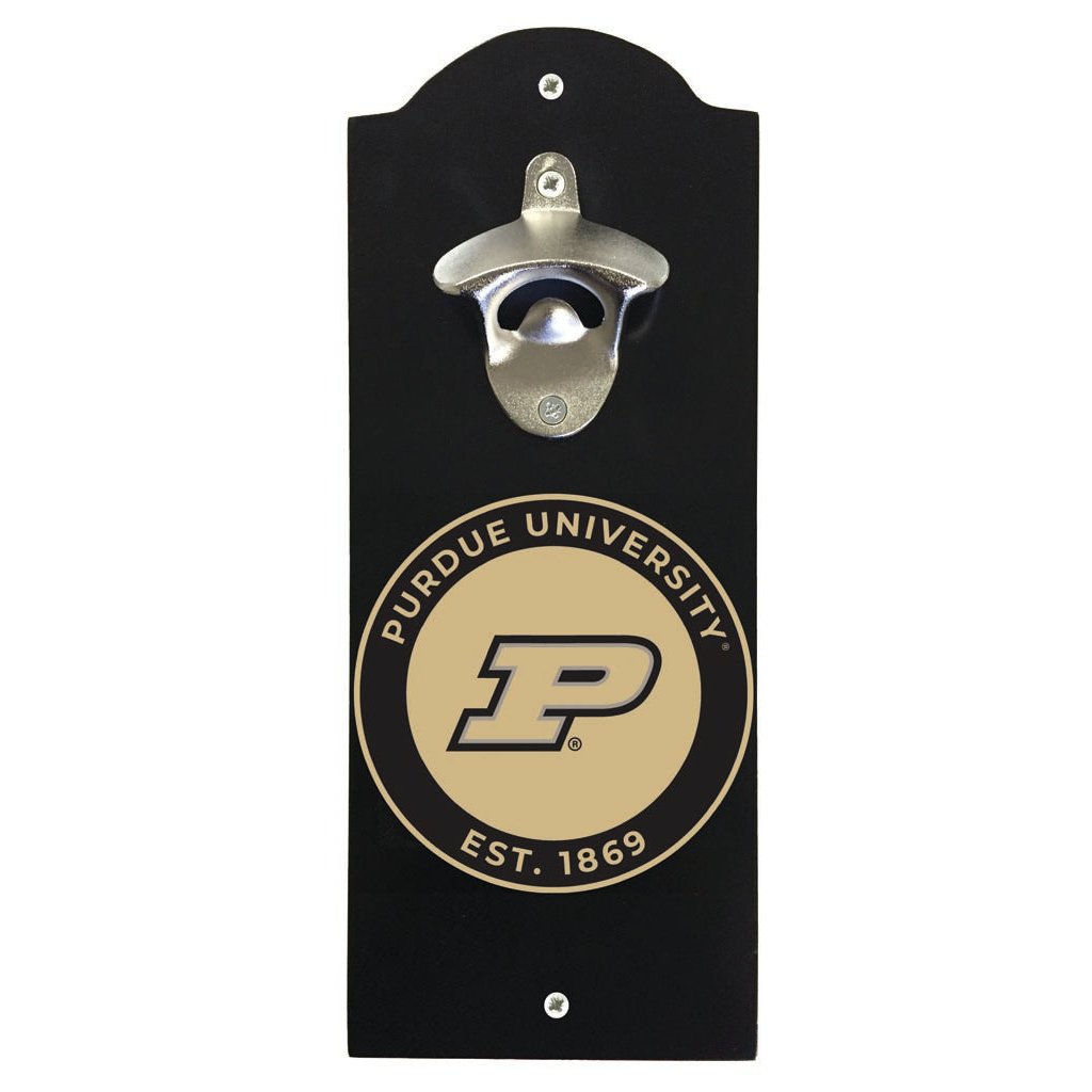 Purdue Boilermakers Wall Mounted Bottle Opener Officially Licensed Collegiate Product Image 1